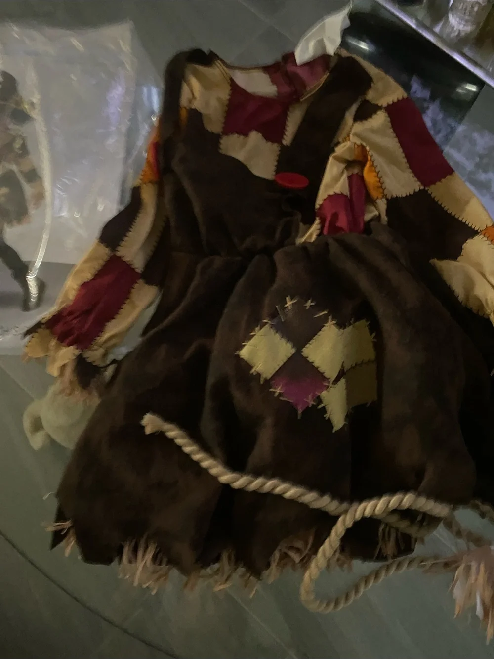 4 pce California Costumes Toddler Scarecrow Dress